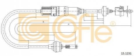 Трос зчеплення COFLE 15.1231