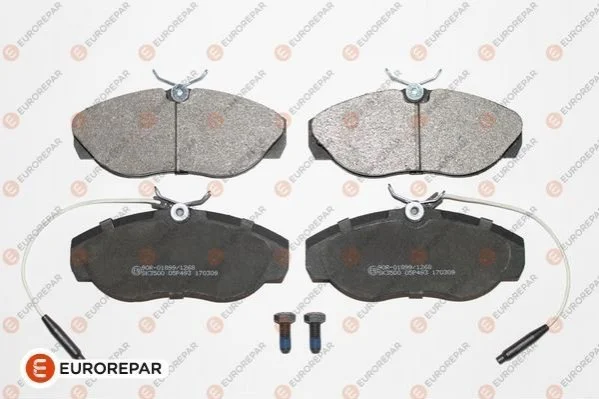 Колодки гальмівні (передні) Citroen Jumper/Fiat Ducato/Peugeot Boxer 94-02 (+датчики) EUROREPAR 1617280480 (фото 1)