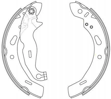 Колодки гальмівні (задні) Ford Fiesta 08- (барабанні) (200x32) REMSA 427800 (фото 1)