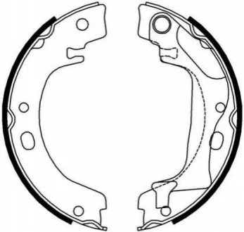 Колодки ручника Toyota Corolla 02- (172x20) JURID 362631J