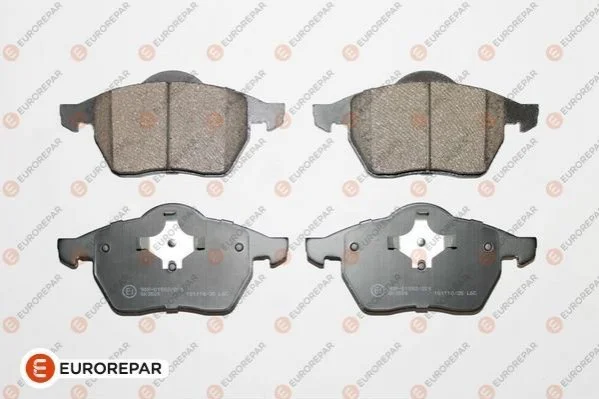 Колодки гальмівні (передні) Audi A3/TT/Skoda Octavia 96-10/VW Golf/Passat B3/B4 91-06 (без датчика) EUROREPAR 1617260680 (фото 1)