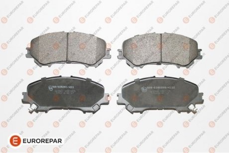 Комплект гальмівних колодок (передніх) Nissan Qashqai II/X-Trail/ Renault Kadjar 13- EUROREPAR 1667814380