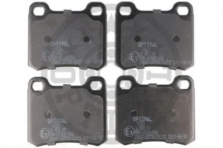 Колодки гальмівні (задні) MB 190 (W201) 82-93 (ATE) OPTIMAL BP09322