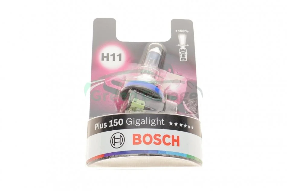 Автолампа H11 12V 55W PGJ19-2 Plus 150 Gigalight BOSCH 1 987 301 138 (фото 1)