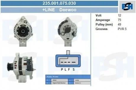 Генератор PSH 235001075030