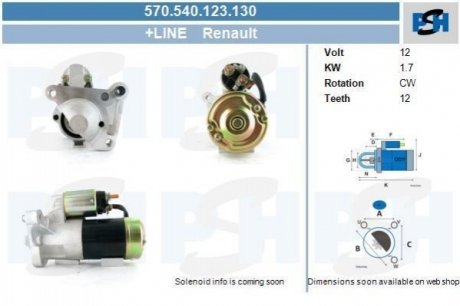 Стартер PSH 570540123130