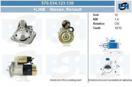 Стартер PSH 570534123130