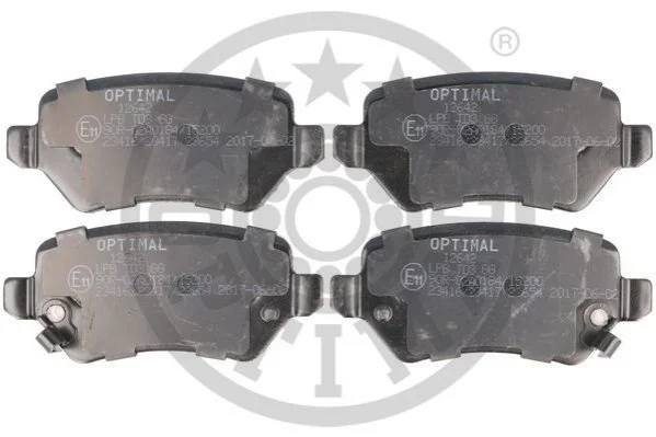 Колодки гальмівні (задні) Opel Combo/Astra/Corsa/Meriva/Zafira 98-/Hyundai ix20/Kia Venga/Ceed 10- OPTIMAL BP12642 (фото 1)