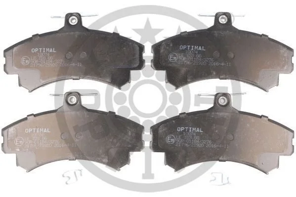 Колодки гальмівні (передні) Mitsubishi Carisma 1.6i/1.8 16V/1.9 TD 95-06 OPTIMAL BP10074 (фото 1)