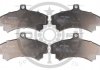 Колодки гальмівні (передні) Mitsubishi Carisma 1.6i/1.8 16V/1.9 TD 95-06 OPTIMAL BP10074 (фото 1)