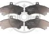Колодки гальмівні (передні) Mitsubishi Carisma 1.6i/1.8 16V/1.9 TD 95-06 OPTIMAL BP10074 (фото 1)