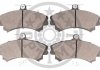 Колодки гальмівні (передні) Mitsubishi Carisma 1.6i/1.8 16V/1.9 TD 95-06 OPTIMAL BP10074 (фото 2)
