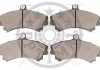 Колодки гальмівні (передні) Mitsubishi Carisma 1.6i/1.8 16V/1.9 TD 95-06 OPTIMAL BP10074 (фото 2)