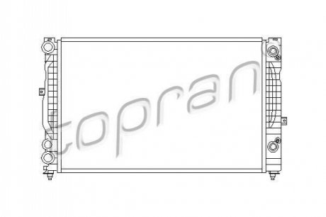 Радіатор, охолодження двигуна TOPRAN / HANS PRIES 112222