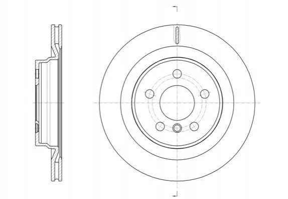Диск гальмівний (задній) BMW 1 (F40)/2 (F45)/X1 (F48) 13-(300x20) (з покрит.) (з вент.) REMSA 6163210 (фото 1)
