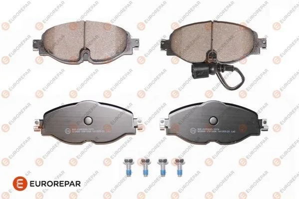 Колодки тормозные (передние) Audi A3/Q2/Q3/Seat/Skoda Octavia/Kodiaq/VW Golf/Passat B8 12- (+датчик) EUROREPAR 1639374980 (фото 1)
