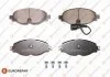 Колодки тормозные (передние) Audi A3/Q2/Q3/Seat/Skoda Octavia/Kodiaq/VW Golf/Passat B8 12- (+датчик) EUROREPAR 1639374980 (фото 1)