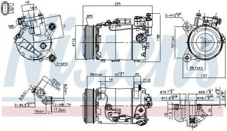 Автозапчасть NISSENS 890600