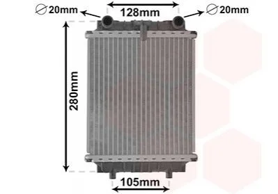 Радіатор охолодження Audi A1/A3/Seat Leon/Skoda Superb/VW Golf/Passat 2.0 12- Van Wezel 03002415 (фото 1)