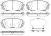 Колодки гальмівні (передні) Hyundai Sonata VI/VII 09-/Tucson 15-/ Kona 17- /Kia Pro Ceed 18-/ Sportage 15- (Mando) REMSA 130252 (фото 1)