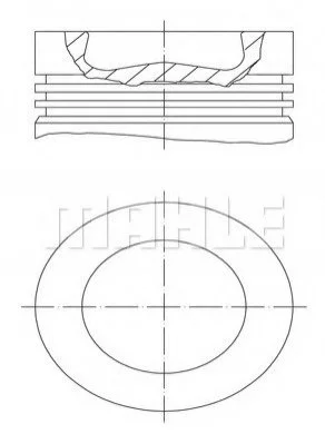 Поршень MAHLE / KNECHT 028PI00116002 (фото 1)