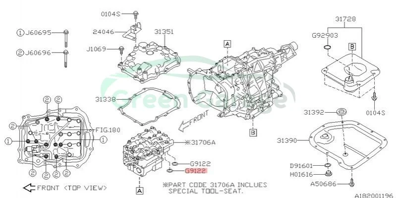 O-Ring CVT SUBARU 806912200 (фото 1)