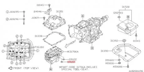 O-Ring CVT SUBARU 806912200