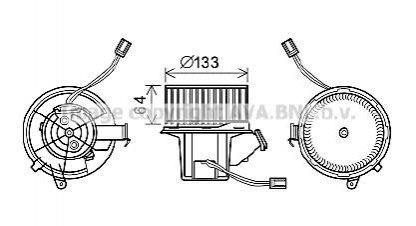 WENTYLATOR NAGRZ.DB KLASA C 180CDI 11-14 AVA COOLING MS8628