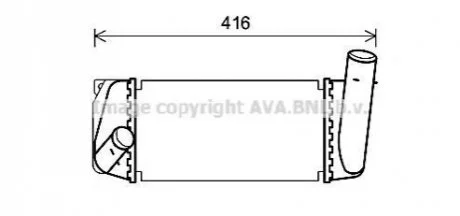 CHLODNICA POWIETRZA TOYOTA COROLLA 07- AVA COOLING TO4668
