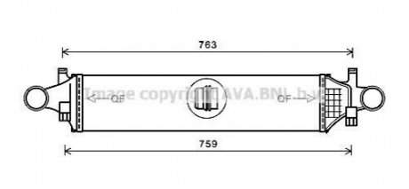 CHLODNICA POWIETRZA DB W176/W246 11- AVA COOLING MSA4658