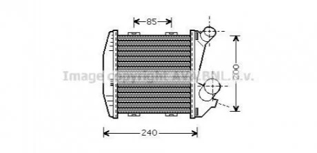 CHLODNICA POWIETRZA SMART 0.8CDI 98- AVA COOLING MCA4004