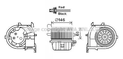 WENTYLATOR NAGRZ.XSARA 2.0HDI 99-05 AVA COOLING RT8588 (фото 1)