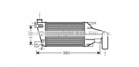 CHLODNICA POWIETRZA ASTRA H 1.7 04- AVA COOLING OLA4417