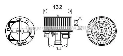 WENTYLATOR NAGRZ. VOLVO S60/V60 10- AVA COOLING VO8178 (фото 1)