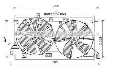 WENTYLATOR CHLOD. MAZDA 3 1.6 09- AVA COOLING MZ7550 (фото 1)