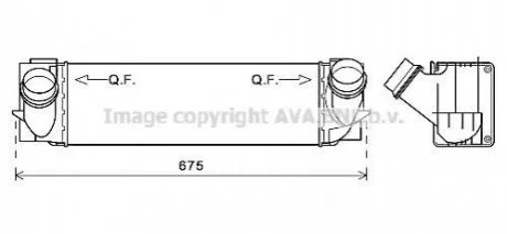 CHLODNICA POWIETRZA BMW X3 11-17 AVA COOLING BW4457