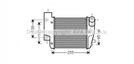 CHLODNICA POWIETRZA AUDI A6 04- AVA COOLING AIA4304