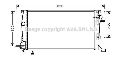 CHLODNICA MEGANE III 1.9DCI 08- AVA COOLING RTA2409 (фото 1)