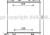 Радіатор, охолодження двигуна AVA COOLING KA2172 (фото 1)