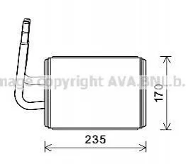 NAGRZEWNICA MAZDA CX-7 09-13 AVA COOLING MZA6268