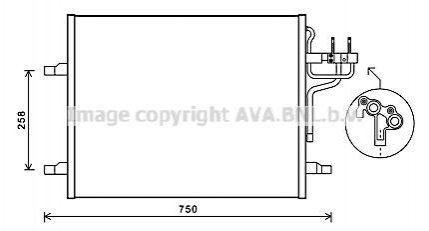 Радіатор кондиціонера AVA COOLING FDA5483