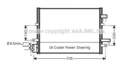 Радіатор кондиціонера AVA COOLING FDA5377