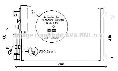 Автозапчасть AVA COOLING DNA5283D