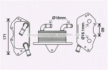 Автозапчасть AVA COOLING AI3404