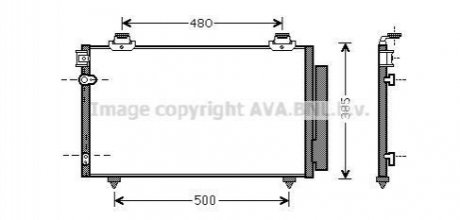 Автозапчасть AVA COOLING TO5481D
