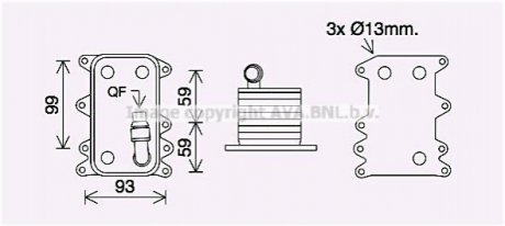 Автозапчасть AVA COOLING BW3560