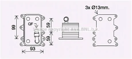 Автозапчасть AVA COOLING BW3560