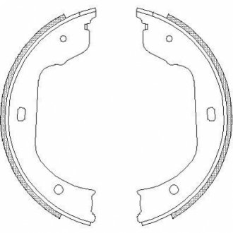 Гальмівні колодки ручного гальма WOKING Z474000