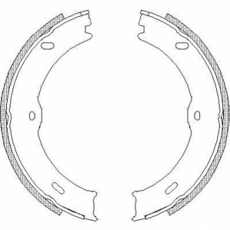 Гальмівні колодки ручного гальма WOKING Z474600