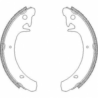 Гальмівні колодки (набір) WOKING Z412900